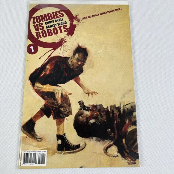 Zombies vs Robots #1 Cover B 2006 IDW (Ashley Wood Chris Ryall) - Picture 1 of 7